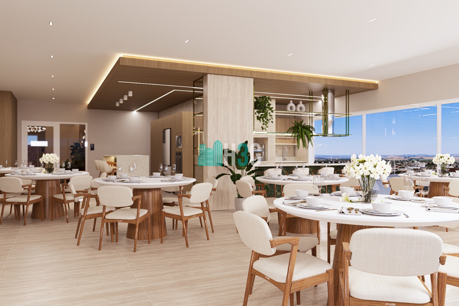 Salao Gourmet Apartamento a Venda Torre de Siena Apucarana/Pr
